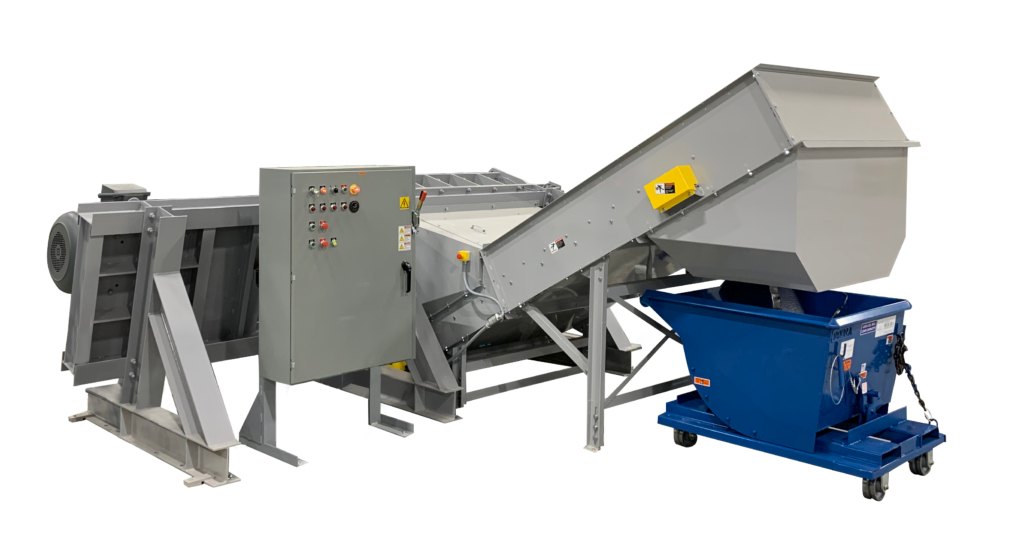 125 HP Dual Shaft Shredder Side